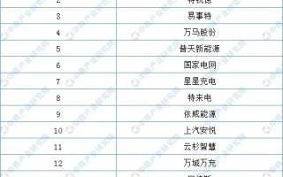 充电桩的龙头企业有哪些，充电桩的龙头企业有哪些公司